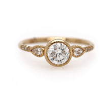 Load image into Gallery viewer, ROUND DIAMOND PEAR EQUILIBRIUM RING