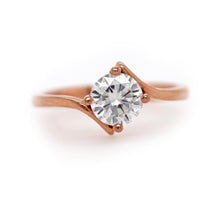 Load image into Gallery viewer, WHITNEY RING CURVED SOLITAIRE