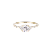 Load image into Gallery viewer, ROUND DIAMOND TRILLION BAGUETTE EQUILIBRIUM RING