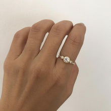 Load image into Gallery viewer, ROUND DIAMOND PEAR EQUILIBRIUM RING