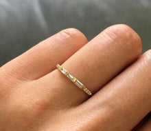 Load image into Gallery viewer, THREE BAGUETTE EQUILIBRIUM RING
