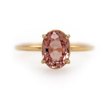 Load image into Gallery viewer, PEACH SAPPHIRE RING
