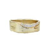 Load image into Gallery viewer, WHITE DIAMOND TRAIL 6MM RING

