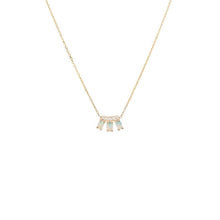 Load image into Gallery viewer, DIAMOND OPAL TRIO NECKLACE
