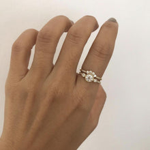 Load image into Gallery viewer, ROUND DIAMOND PEAR EQUILIBRIUM RING
