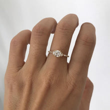 Load image into Gallery viewer, ROUND DIAMOND TRILLION BAGUETTE EQUILIBRIUM RING
